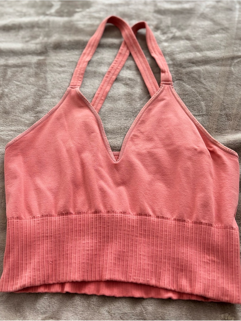 Free People Royal Blue V-Neck Strappy Crop Top - Picture 5 of 5